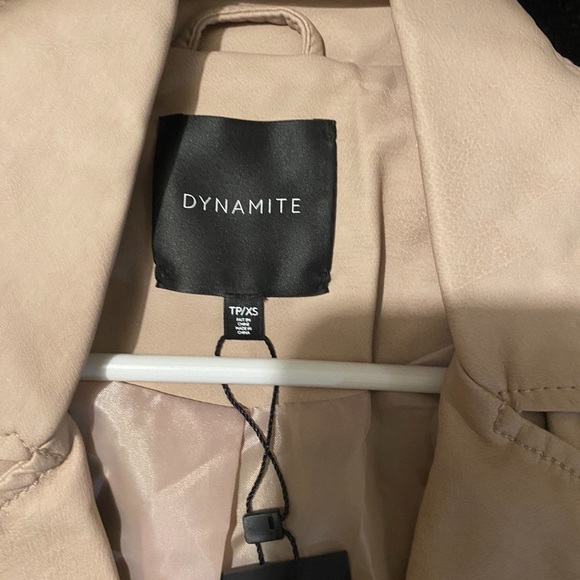 Faux light pink leather jacket - Picture 2 of 2